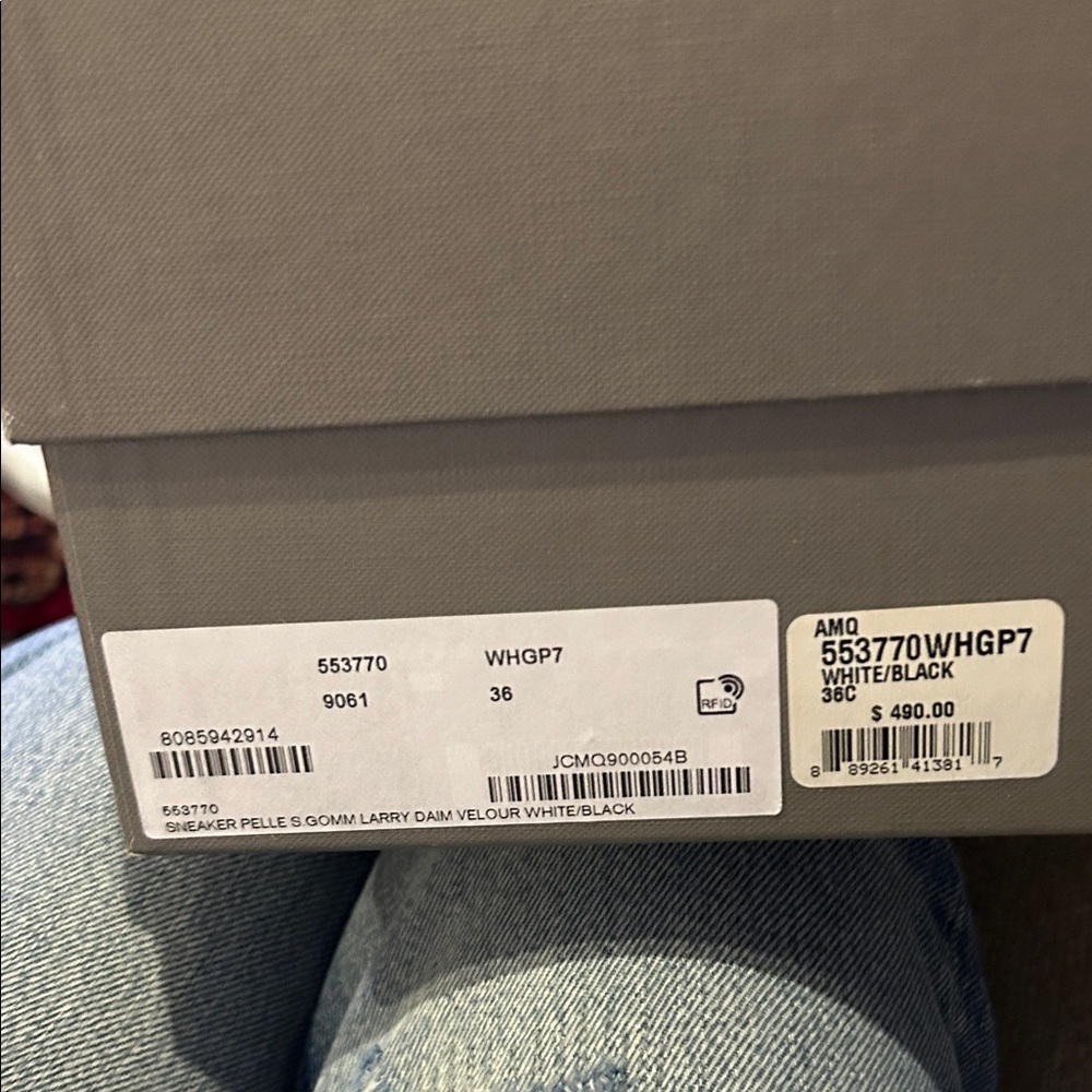 Alexander McQueen white and black sneakers